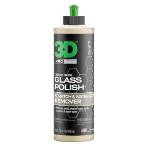 image:image3D Glass Polish  Cerium Oxide Glass Scratch Remover for Car Windows  Restores Clarity amp Removes Wiper Marks Swirls Water Spots  16oz