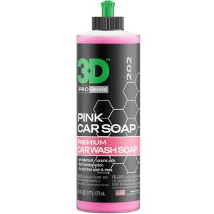 image:image3D Pink Car Soap  16 oz pH Neutral Car Wash Soap with High Suds amp Cherry Scent  ScratchFree High Gloss Shine  Safe on Wax amp Sealants  Weekly Car Care16 Fl Oz Pack of 1