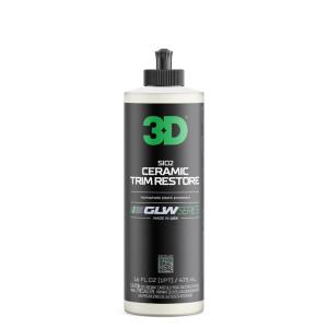 image:image3D SiO2 Ceramic Trim Restore GLW Series  Ultimate Hydrophobic Trim Reviver  SiO2 Infused Restoring Shining amp Protecting  Restores Black Plastic amp Vinyl  DIY Car Detailing  16 oz