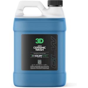 image:image3D SiO2 Ceramic Wash amp Wax Soap GLW Series  pH Neutral Car Shampoo with Hydrophobic Protection amp Deep Gloss  SiO2 Coating  ScratchFree Detailing 1 Gallon64 oz