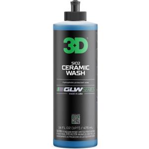 image:image3D SiO2 Ceramic Wash amp Wax Soap GLW Series  pH Neutral Car Shampoo with Hydrophobic Protection amp Deep Gloss  SiO2 Coating  ScratchFree Detailing 16 oz16 Fl Oz Pack of 1