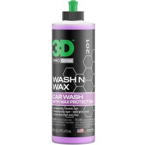 image:image3D Wash N Wax Car Wash Soap  pH Balanced Easy Rinse Scratch Free Soap with Wax Protection  1 Gallon16 Ounce Pack of 1