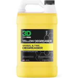 image:image3D Yellow Degreaser  NonAcid Wheel amp Tire Cleaner Spray for Brake Dust Grime amp Tire Dressings  Safe for All Wheels amp Whitewalls  1 Gallon128 Fl Oz Pack of 1