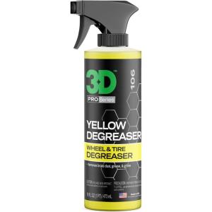 image:image3D Yellow Degreaser  NonAcid Wheel amp Tire Cleaner Spray for Brake Dust Grime amp Tire Dressings  Safe for All Wheels amp Whitewalls  1 Gallon16 Fl Oz Pack of 1