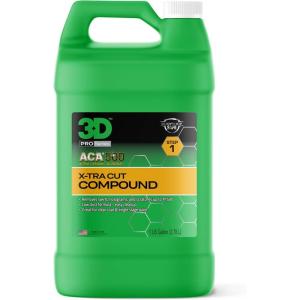 image:image3D ACA 500 Cutting Compound  Step 1 ExtraCut for Deep Paint Correction  Cuts P100 Grit or Finer  Body Shop Safe Low Dust Pro Detailer Formula  Made in USA  8 ozGallon