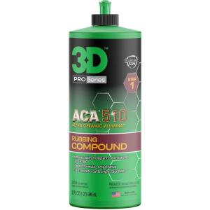 image:image3D ACA 510 Rubbing Compound  FastCutting Paint Correction Compound with Alpha Ceramic Alumina  Body Shop Safe Low Dust SiliconeFree Made in USA  32 oz32OZ