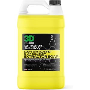 image:image3D Extractor Carpet Cleaner Shampoo for Machine Use  Upholstery Cleaner Stain Remover amp Odor Eliminator  Low Foam No Residue Formula 1 Gallon